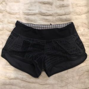 lululemon athletica running shorts.